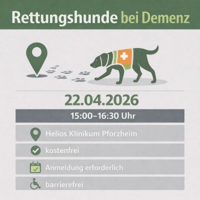 Rettungshunde suchen vermisste Menschen mit Demenz